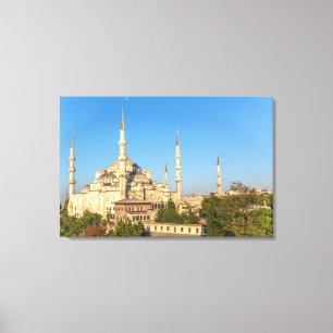 Blue Mosque Landscape Canvas Print