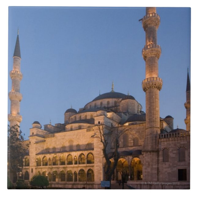 Blue Mosque, Sultanhamet Area, Istanbul, Turkey 2 Tile (Front)