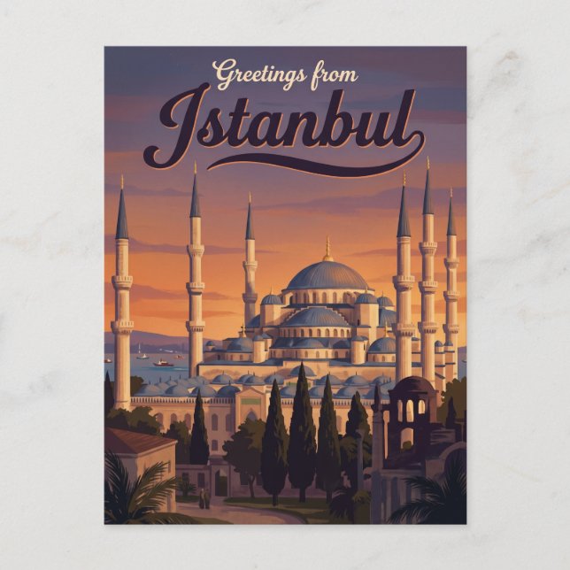 Blue Mosque Turkey Postcard (Front)
