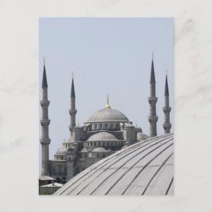 Blue Mosque with the curve of the main dome Postcard
