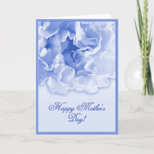 Blue Mother’s Day Carnation Card