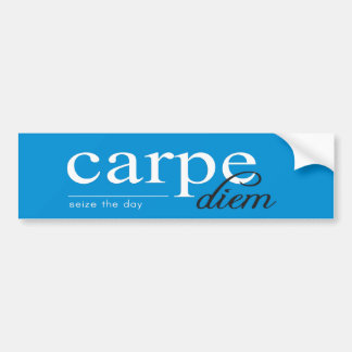 Blue Motivational Inspirational Quote Bumper Sticker