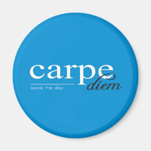 Blue Motivational Inspirational Quote Magnet