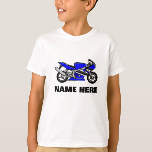 Blue Motorbike  T-Shirt