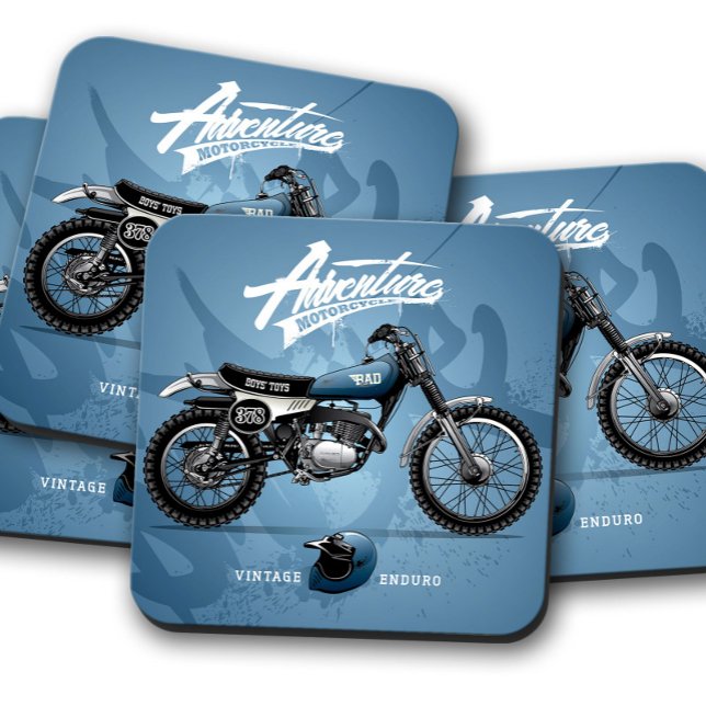 Blue Motorcycle Coaster | Motorcycle Coaster Set (Creator Uploaded)