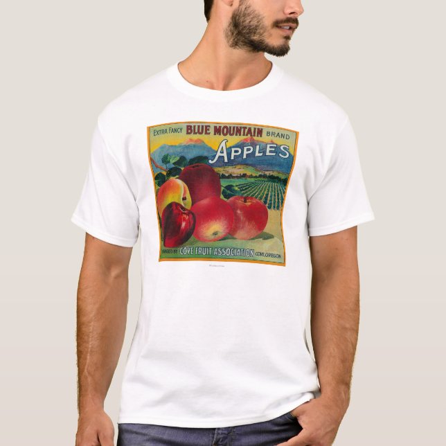 Blue Mountain Apple Crate LabelCove, OR T-Shirt (Front)