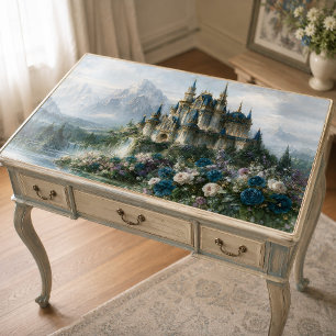 Blue Mountain Castle Decoupage Tissue Paper