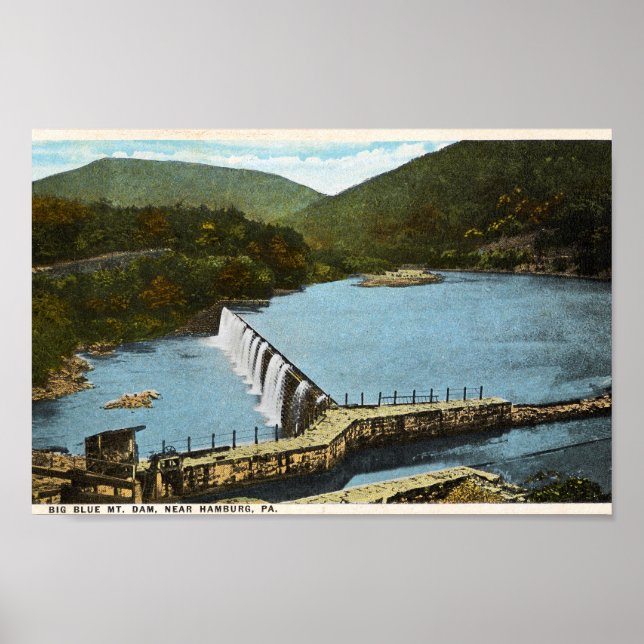 Blue Mountain Dam Hamburg PA Schuylkill Poster (Front)