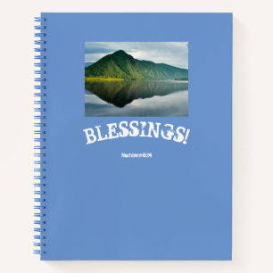 Blue Mountain Lake Blessings Notebook