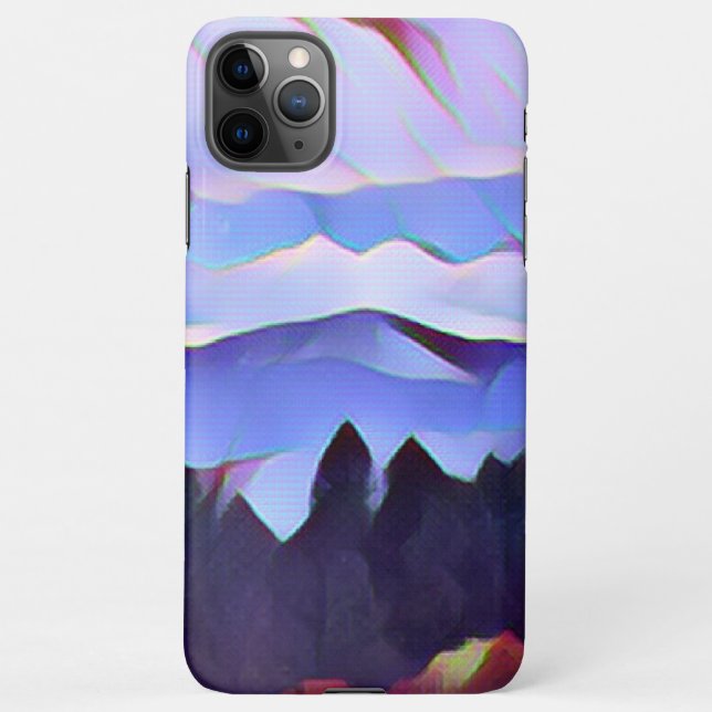 Blue Mountain Painting Phone Case (Back)