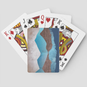 Blue Mountain Peaks Playing Cards
