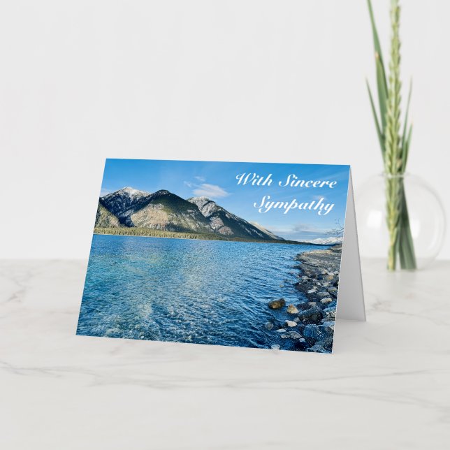 Blue Mountain Sympathy Folded Foil Greeting Card (Front)
