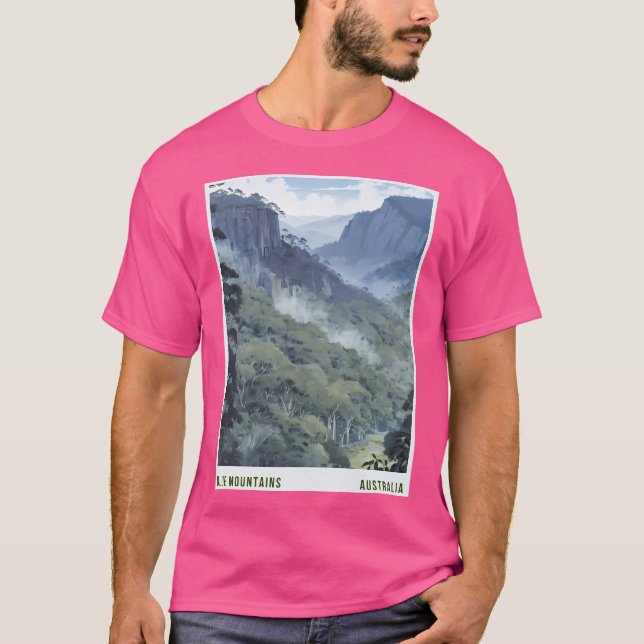 Blue Mountains Australia Active T-Shirt (Front)