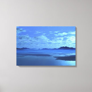 Blue Mountains Blue Lake Fine Art Canvas Wrap Print