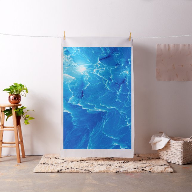 Blue mountains. Fractal pattern Fabric (In Situ)