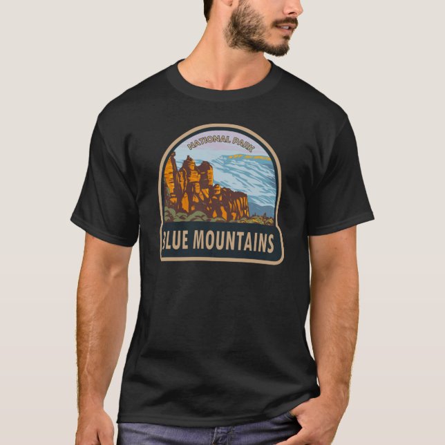 Blue Mountains National Park Australia Vintage  T-Shirt (Front)
