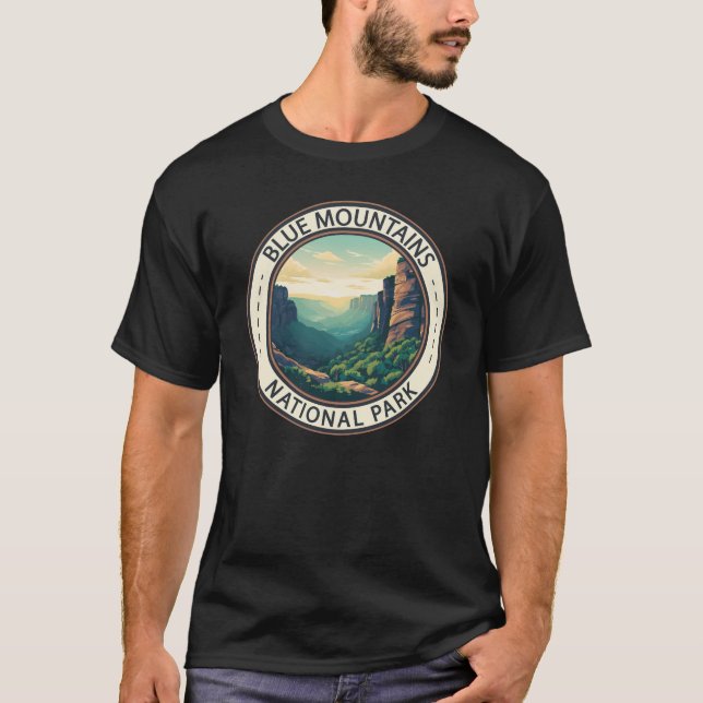 Blue Mountains National Park Australia Vintage T-Shirt (Front)