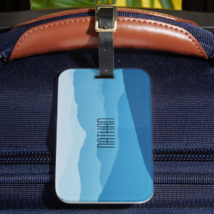 Blue Mountains Personalised Luggage Tag