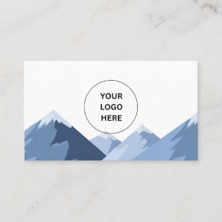 Blue Mountains Simple Modern Business Card