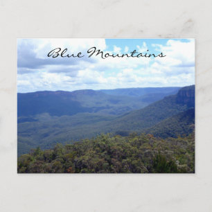 blue mountains valley postcard