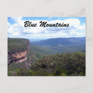 blue mountains view postcard