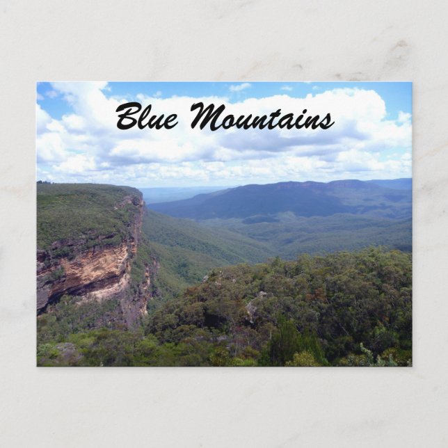 blue mountains view postcard (Front)
