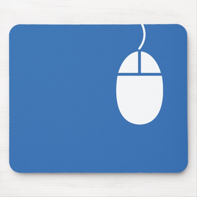 blue mouse icon mousepad (Front)
