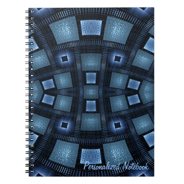 Blue Moves Personalised Notebook (Front)