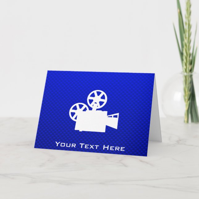 Blue Movie Camera Card (Front)