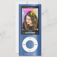 Blue MP3 Music Player II Birthday