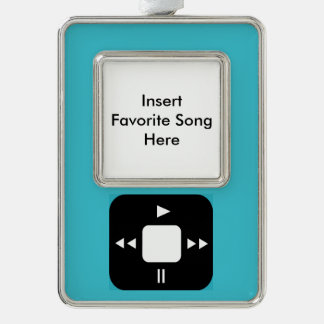 Blue MP3 Player Ornament - Add Your Favourite Song