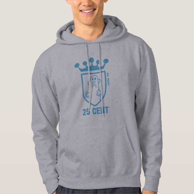 Blue Mr. Mean Crest & Crown Hoodie (Front)