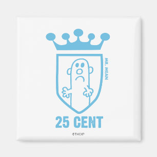 Blue Mr. Mean Crest & Crown Magnet