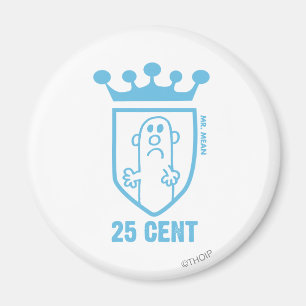 Blue Mr. Mean Crest & Crown Magnet