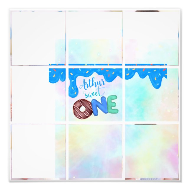 blue multi photo sweet one (Front)