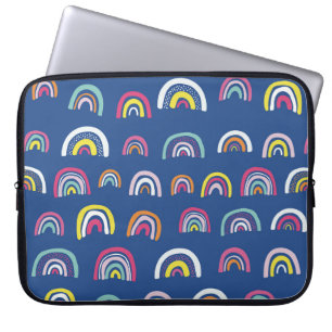 Blue Multi Rainbow Laptop Sleeve