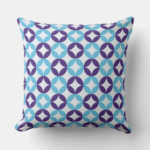 Blue Multicolored delicate Pattern Cushion
