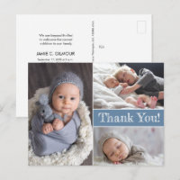 Blue Multiple photo sibling Second Baby Birth