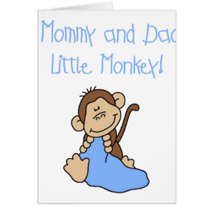 Blue Mummy and Daddy's Monkey
