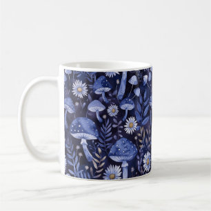 Blue Mushrooms Coffee Mug
