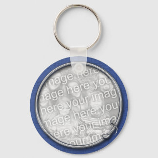 Blue Music Key Ring