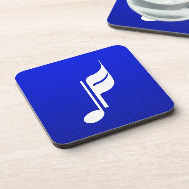 Blue Music Note Coaster (Left Side)