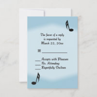 Blue Music Wedding RSVP