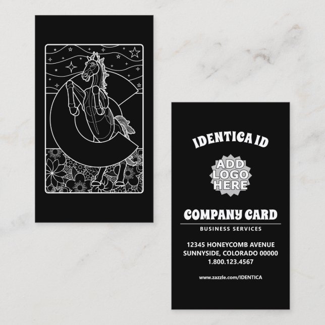 blue mustang of colorado business card (Front/Back)