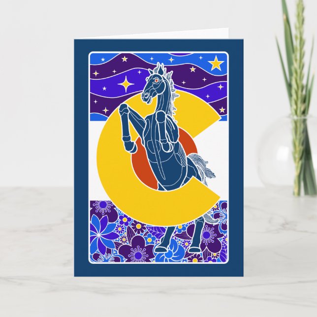 blue mustang of colorado holiday card (Front)