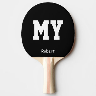Blue My Name Personalised Ping Pong Paddle