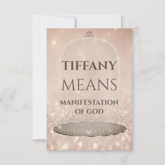 Blue Name Meaning Glitter Rose Sweet 16th Invitation (Front)