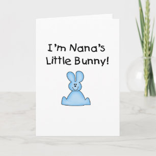 Blue Nana's Little Bunny T-shirts and Gifts Holiday Card