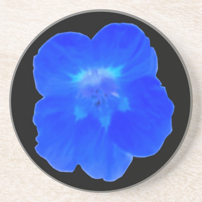 Blue Nasturtium Coasters (Front)