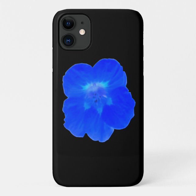 Blue Nasturtium iPhone 3 Case (Back)